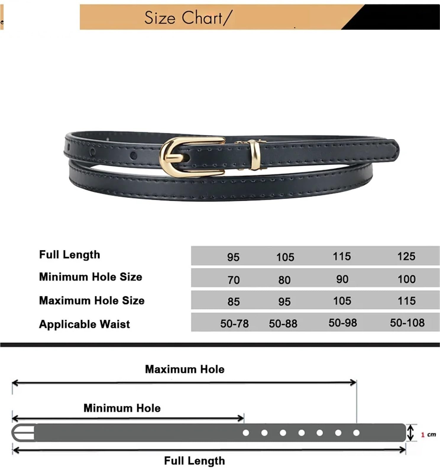 Ceintures en cuir véritable for femmes, 2 pièces, boucle ardillon alliage, fine, for robes et pantalons jean Pour Femme