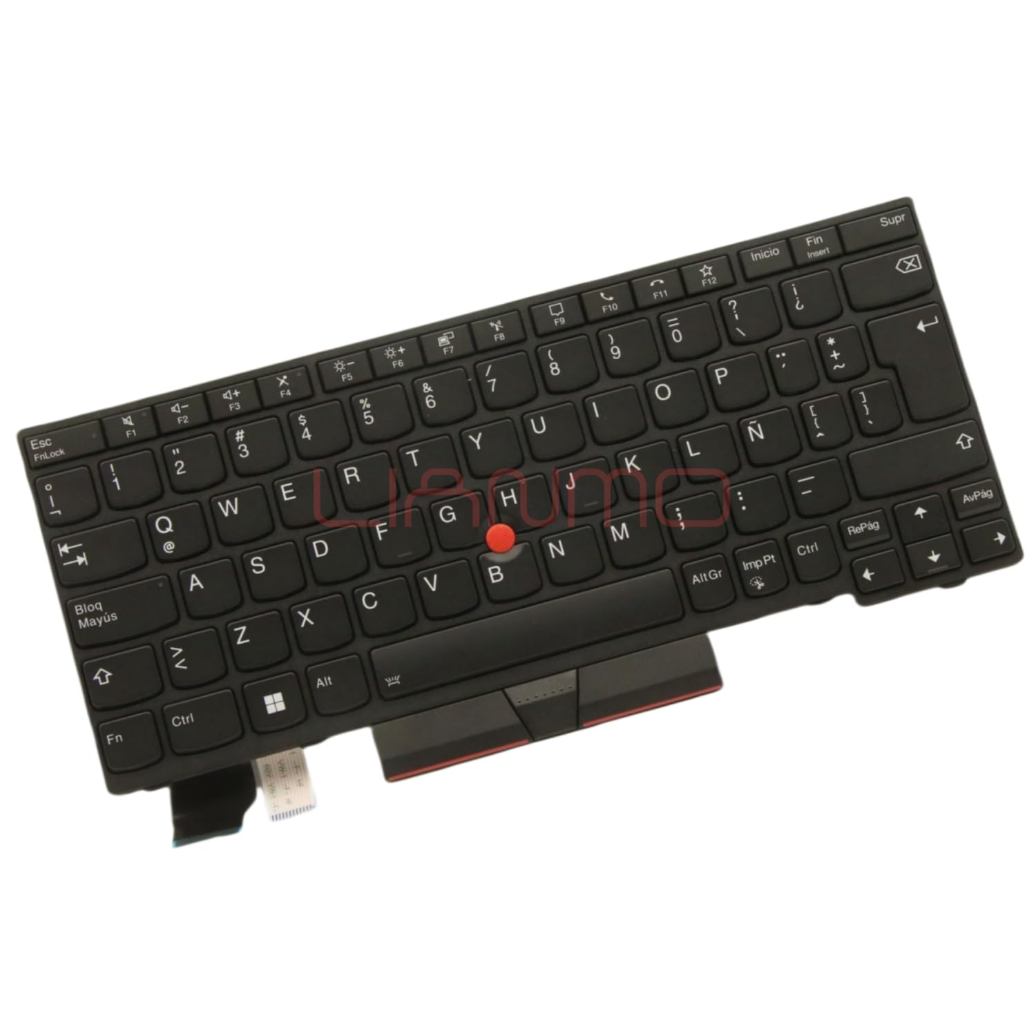Teclado de repuesto compatible con Lenovo ThinkPad X13 Gen1/L13 Gen2/L13 Yoga Gen1/L13 Yoga Gen2/S2 5th S2 Gen6 con retroiluminación (España Latina, Retroiluminado)