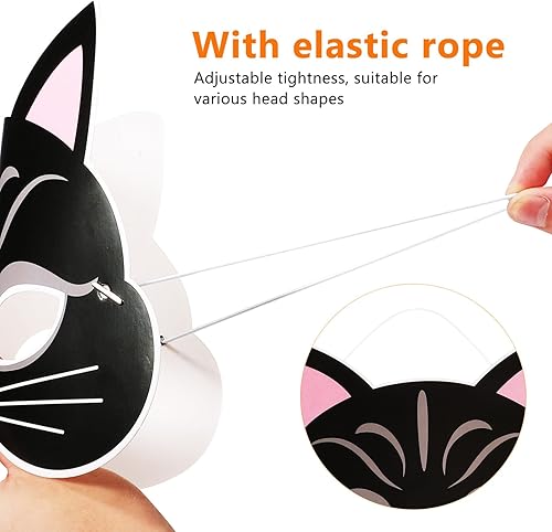 Miniatura 4 de PRETYZOOM 9 máscaras de Halloween divertidas de animales, máscaras de cosplay, máscaras de festival, máscaras de fiesta de máscaras, accesorios para