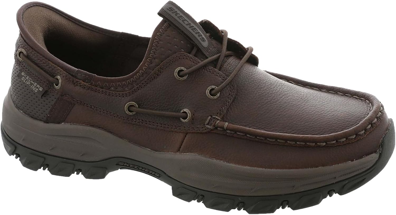 Skechers Men's USA Knowlson - Shore Thing Moc Toe Leather Bungee Nautical Slip-Ins - Image 2