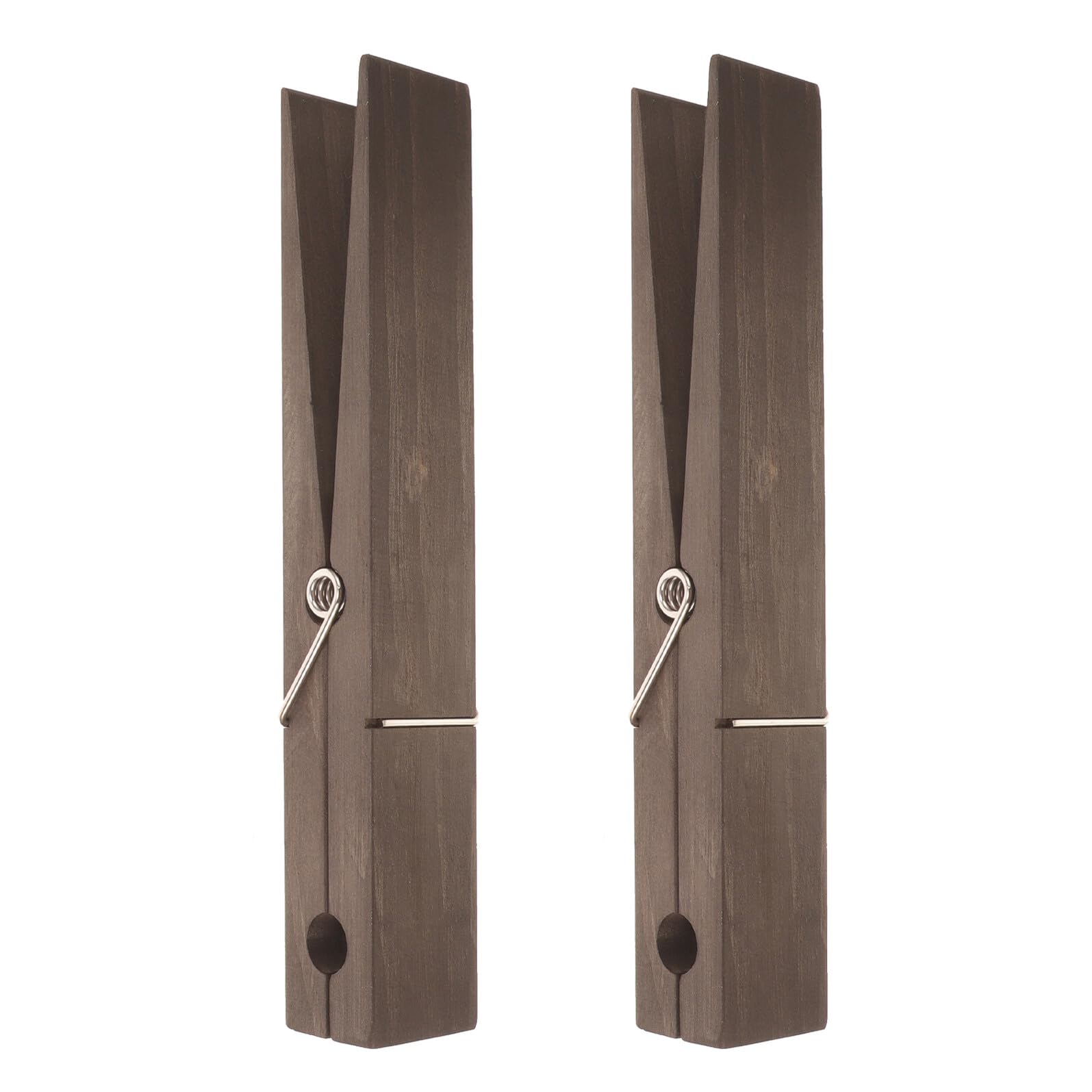 Toallero Rústico Gigante de Madera 30 CM 2 Pinzas para Ropa y Toallas Gancho de Pared Decorativo para Baño y Lavandería Soporte Resistente para Colgar Textiles Gruesos