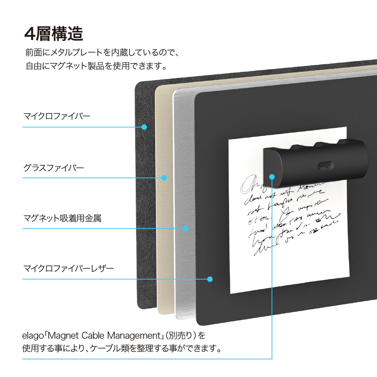 Amazon.co.jp: 【elago】 デスク 収納 デスクボード マグネット 吸着