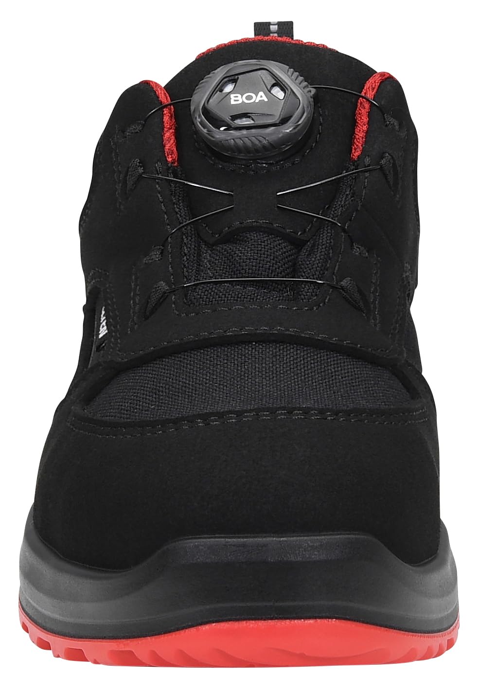 ELTEN Hannah XXTL BOA Black-red Low ESD S3S | Sicherheitsschuhe für Damen & Herren, Stahlkappe, leicht, atmungsaktiv