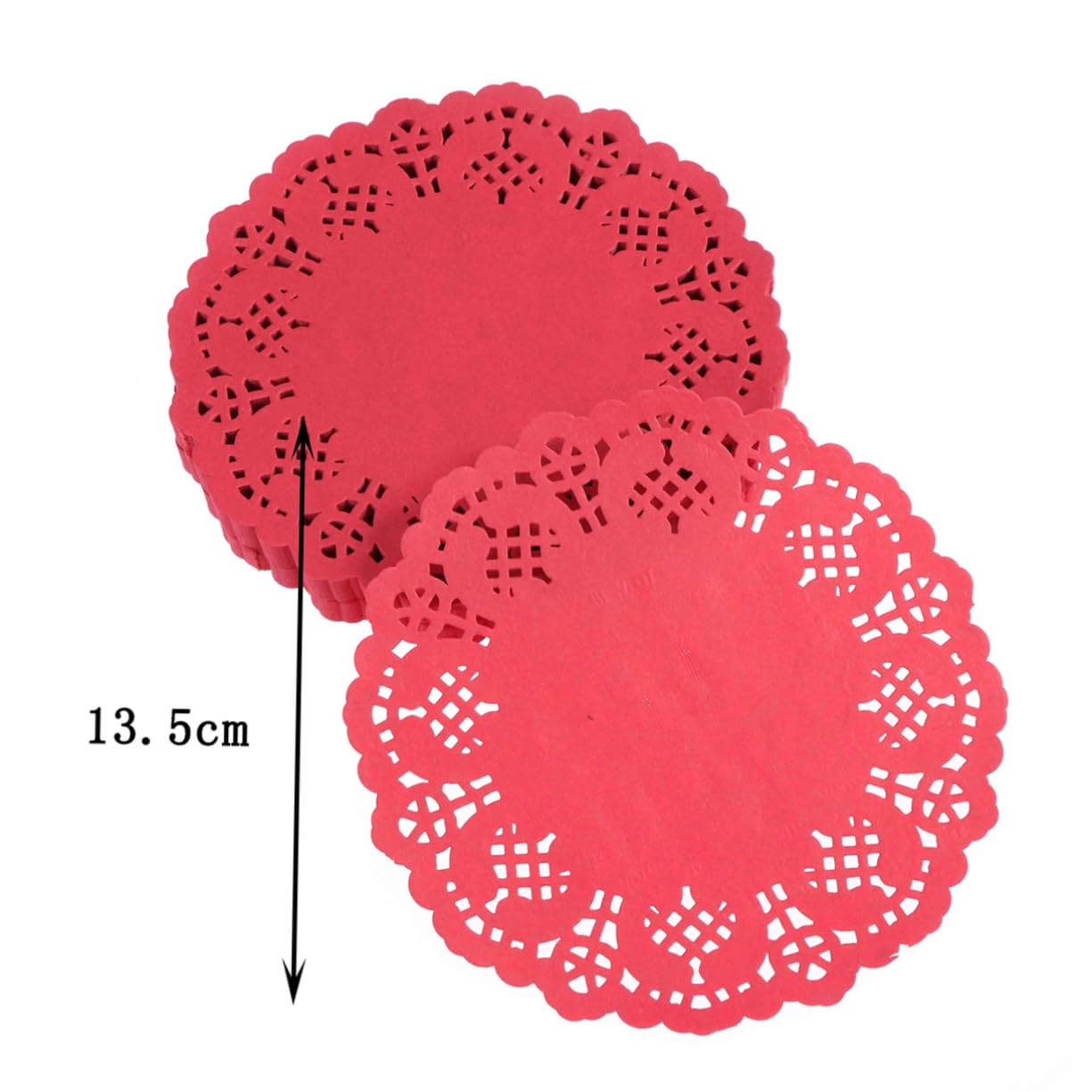 NAMOARLY 100pcs 5.5inch Round Paper Doilies Centerpiece Decorations for Wedding Table Random Color