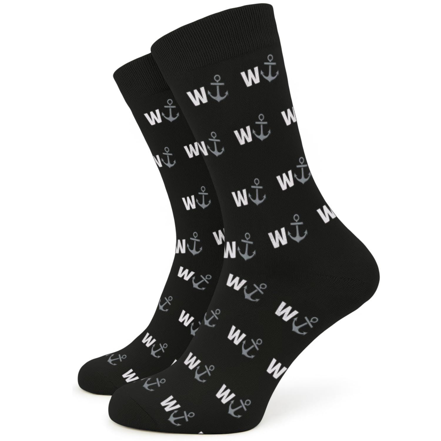 Sc Products Men's W Anchor Offensive Novelty Socks Rude Gifts For | Size 6-12 Cotton Rich Inappropriate Funny Socks Rude Secret Santa Gift | Funny Secret Santa Gifts For Stocking Fillers For Him