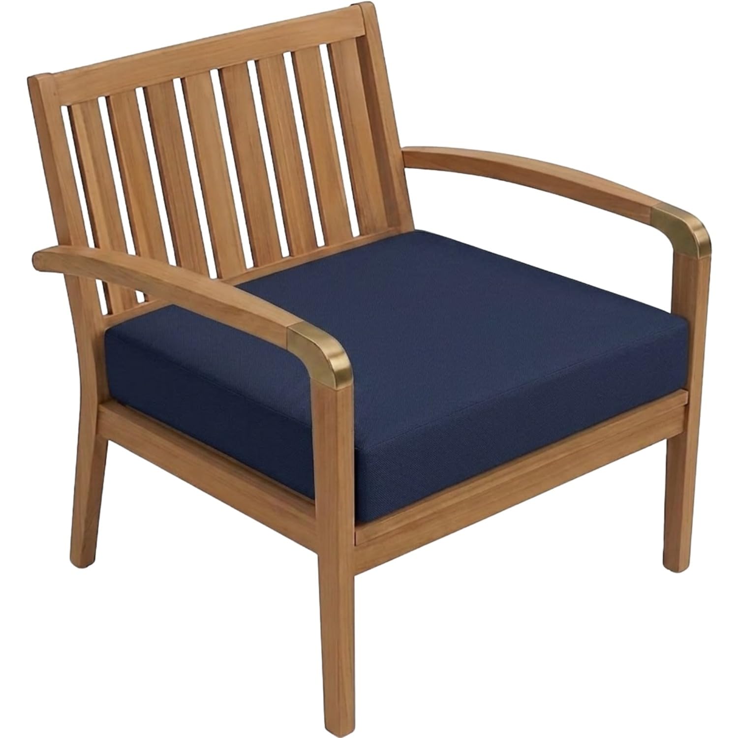 Rattan Chair Seat Pads Cushion Pad Indoors Outdoors Water Resistant Material for Garden Furniture Kitchen Dining Living Room Patio Office Coffee Shop ALL-PURPOSE Use (Navy, 24"X24"X2")