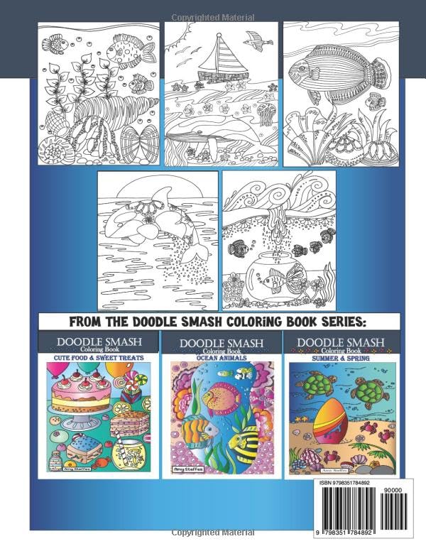 Miniatura 2 de Doodle Smash Coloring Book Treasures of the Ocean for Adults