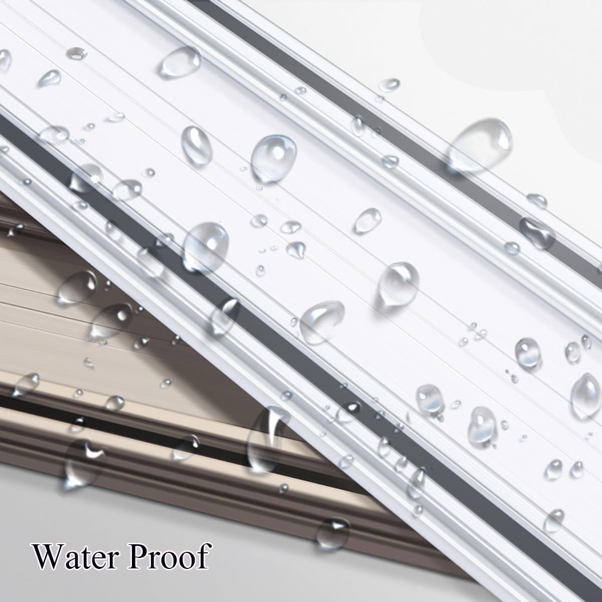 Ultra-Thin Ceiling Curtain Track, Silent Sliding Conjoined Double Tracks Rails, Window Curtain Rod Pole for Living Room, Bedroom, Office，Hospital Room Divider(Gold,290cm(2 * 145cm))