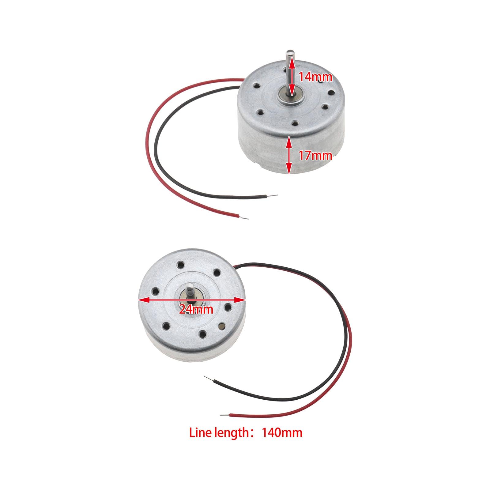 OTOTEC 10Pcs Mini Fan Motor 1730RPM DC 3V Mini Generator Motors Mini Electric Motor Accessories for Model Cars Airplanes Scientific Experiments - Image 4