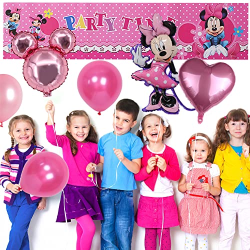 Ksopsdey 26 pcs Minnie Decorazioni di Compleanno