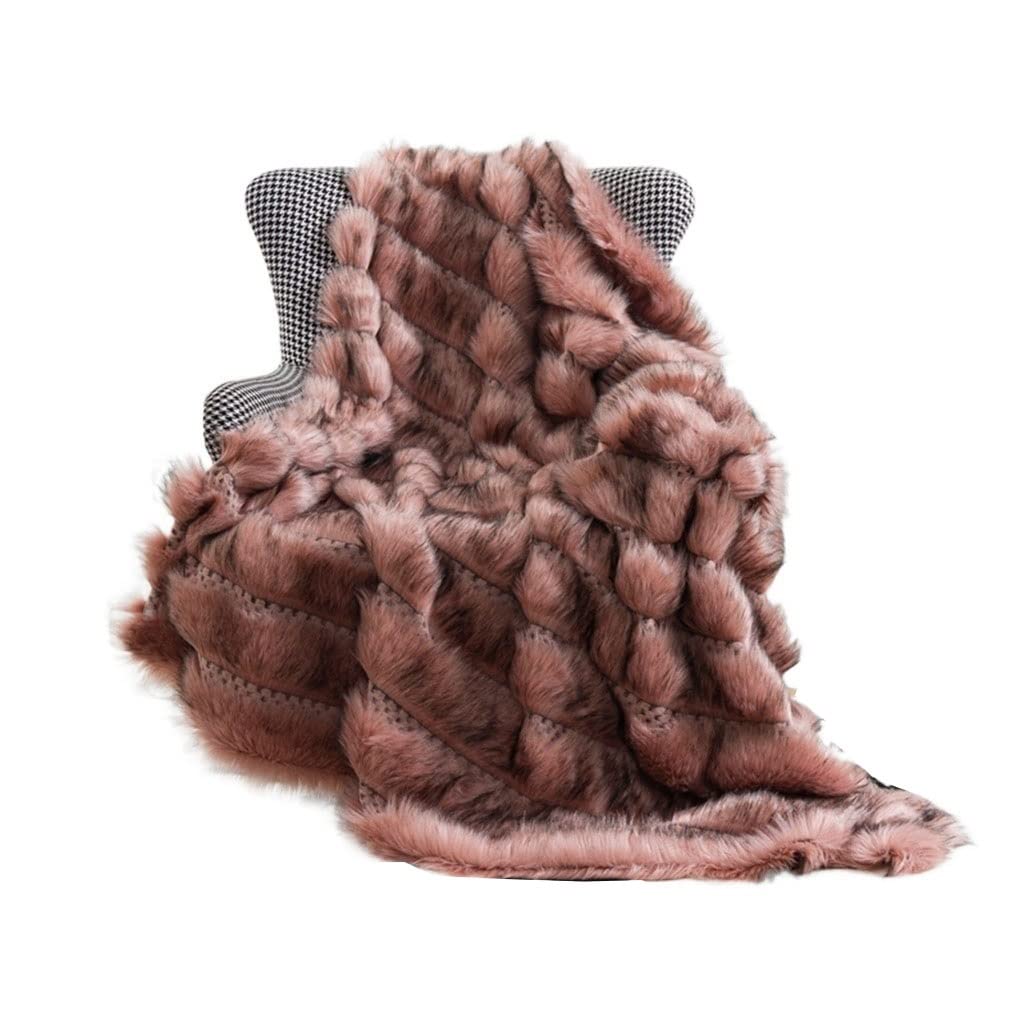 Manta pequeña de Ocio de imitación de Viento fragante, Manta para sofá, Ropa de Cama, Funda para sofá, Manta Gruesa de Invierno (A 150cm x 200cm)