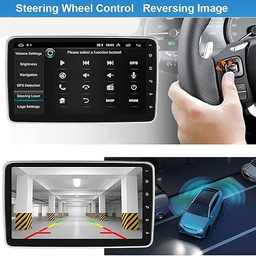 Miniatura 6 de Android 13.0 Doble DIN reproductor de radio estéreo para coche para Ford Transit 2013-2019 9 pulgadas HD pantalla táctil receptor de audio para