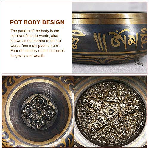 Tibetaanse klankschaal meditatieset, klankschaal, chakrakommen om nuttig te zijn voor meditatie, yoga en ontspanning - Image 7