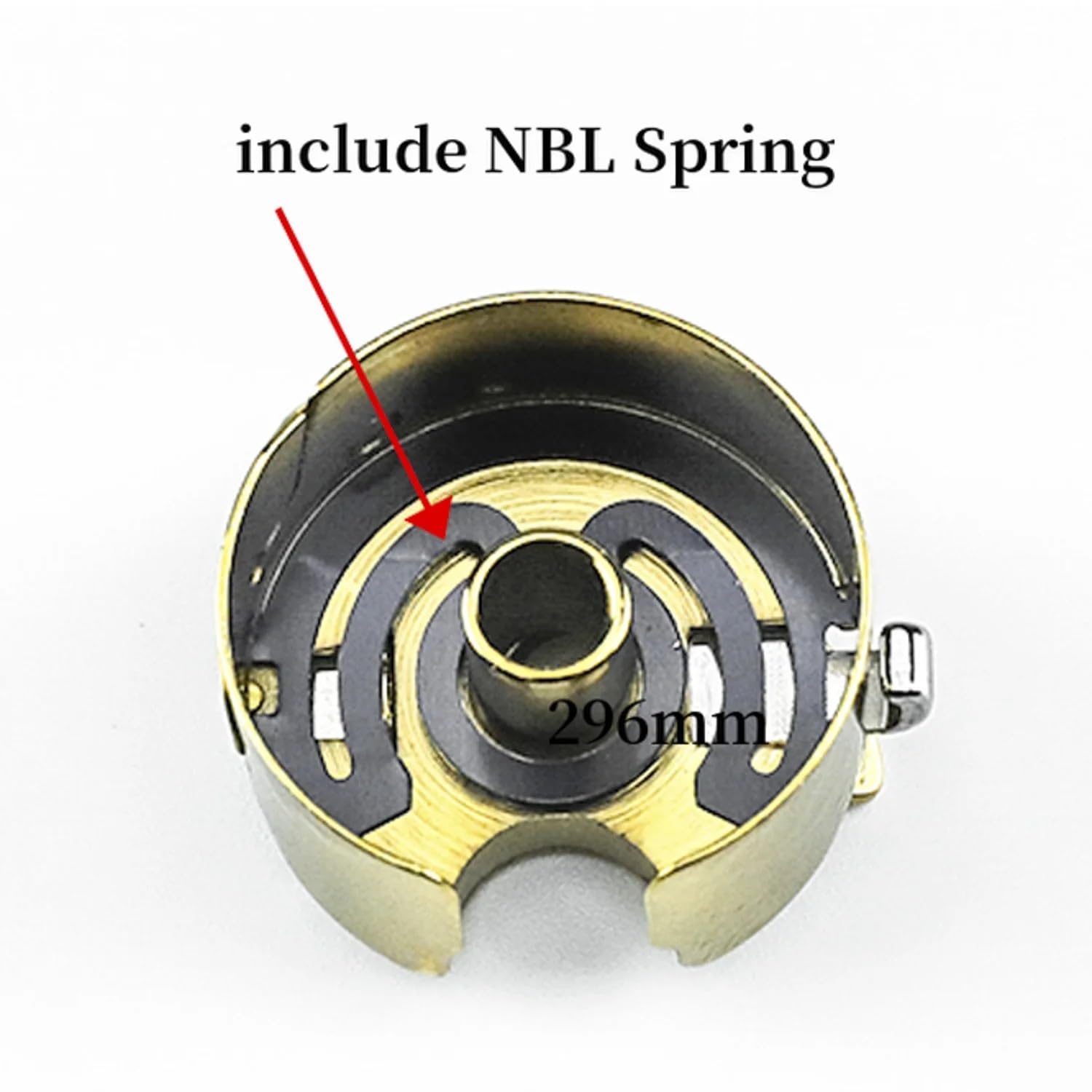 5/20 szt. Powłoka tytanowa złoty bębenek do pojedynczej igły stebnówka maszyny szycia ze sprężyną NBL(5PCS Bobbin Case)