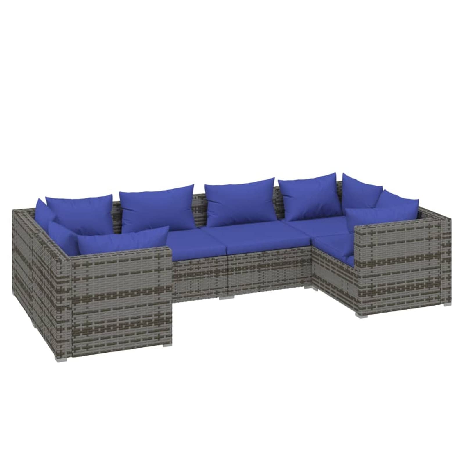 3 pz Set Salotto da Giardino | Divani da Giardino | Mobili Giardino con Cuscini in Polyrattan Grigio CFW376103 | Leroy Merlin