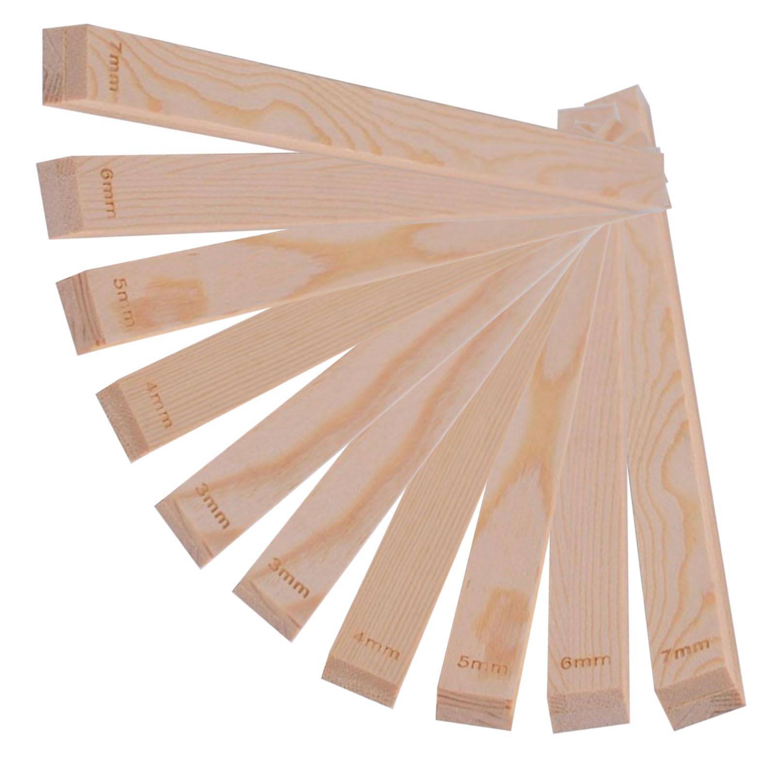 8 Guide In Ceramica Per Argilla - Set In Legno Di Pino Con Spessori 3/5/7/10mm - Foto 2