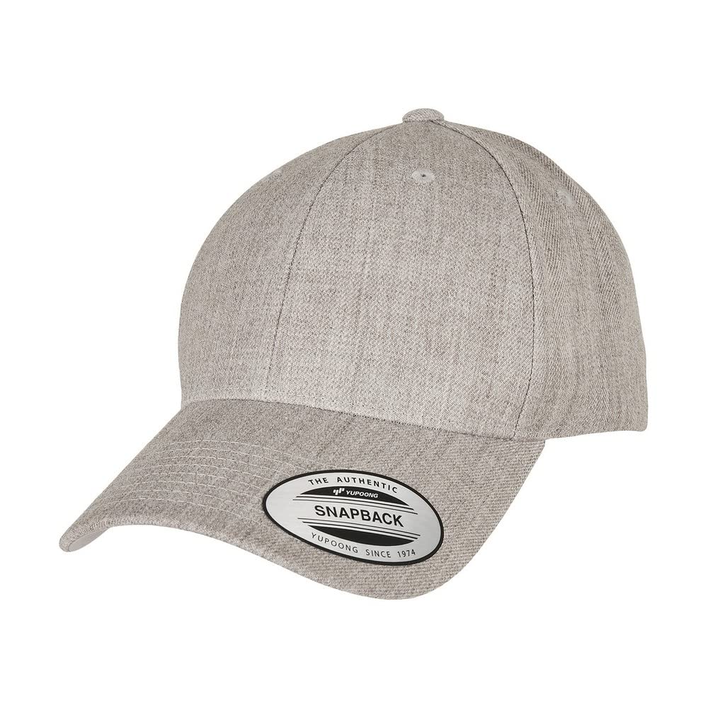 Flexfit Unisex Adult Premium Snapback Cap (One Size) (Heather Grey)