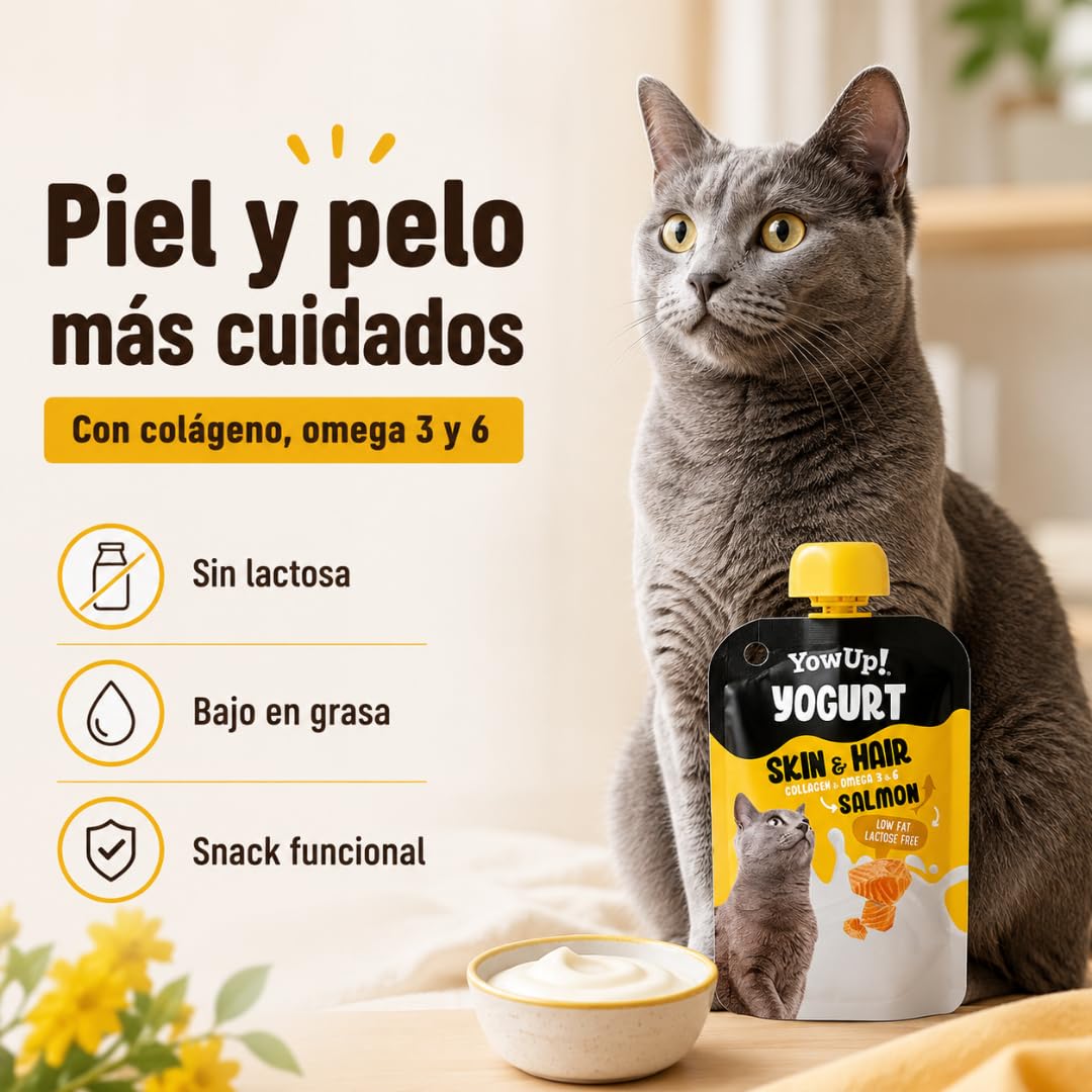 YOW UP Beutel für Joghurt und Katzen, 10 x 85 g
