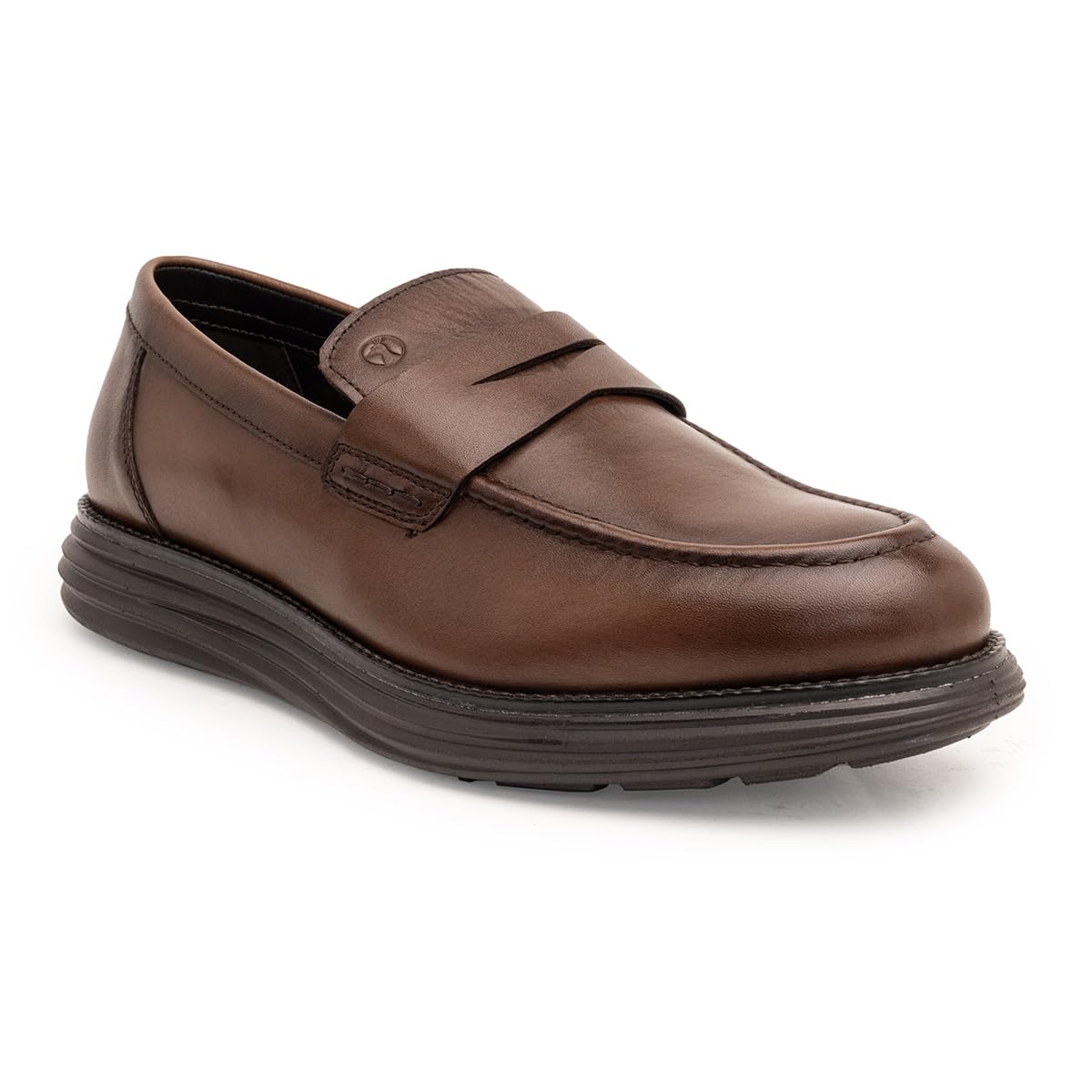 Sophisticated Dual-Tone Leather Loafers with Enhanced Comfort-image-20