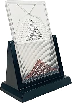 Desk Galton Board, Effective Statistical Law Demonstration, Probability Demonstration Model with Bell Curve, Random Distribution