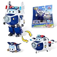 Super Wings Giocattolo trasformabile Paul & super pet Paul, action figure 2 in 1