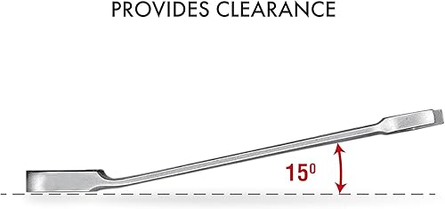 Miniatura 3 de Teng Tools Llave inglesa combinada métrica abierta y de extremo de caja de 1.063 in - 600527, plata