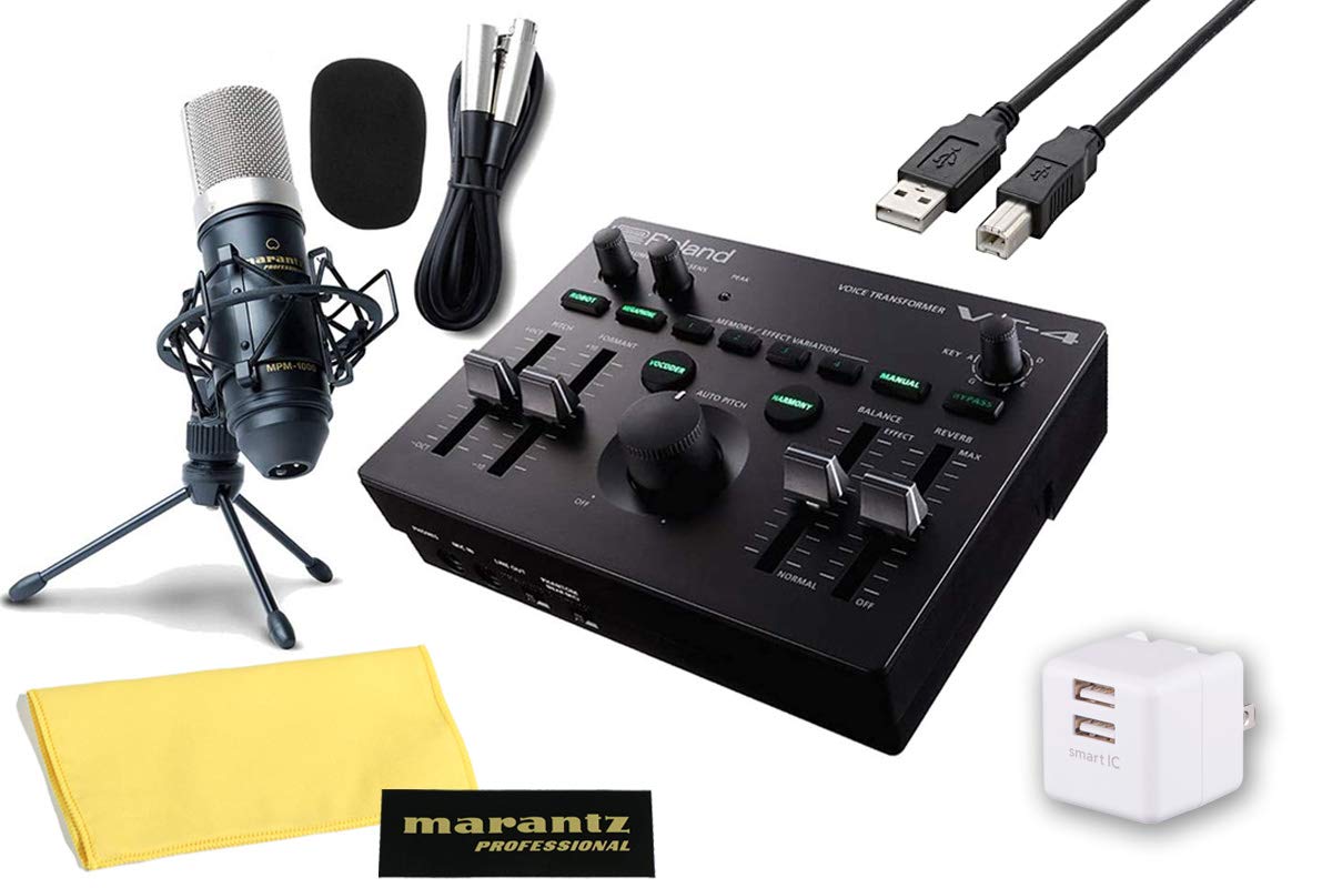Amazon.co.jp: ROLAND/VT-4 コンデンサーマイクセット -USB2ポートAC 