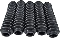 Rukse 5 Black Shock Boots - Universal Fit for Jeep Wrangler, Cherokee & Most Off-Road Shocks