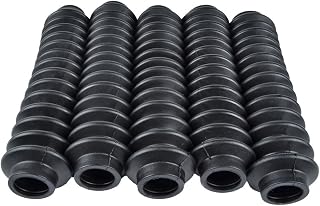 Rukse 5 Black Shock Boots - Universal Fit for Jeep Wrangler, Cherokee & Most Off-Road Shocks