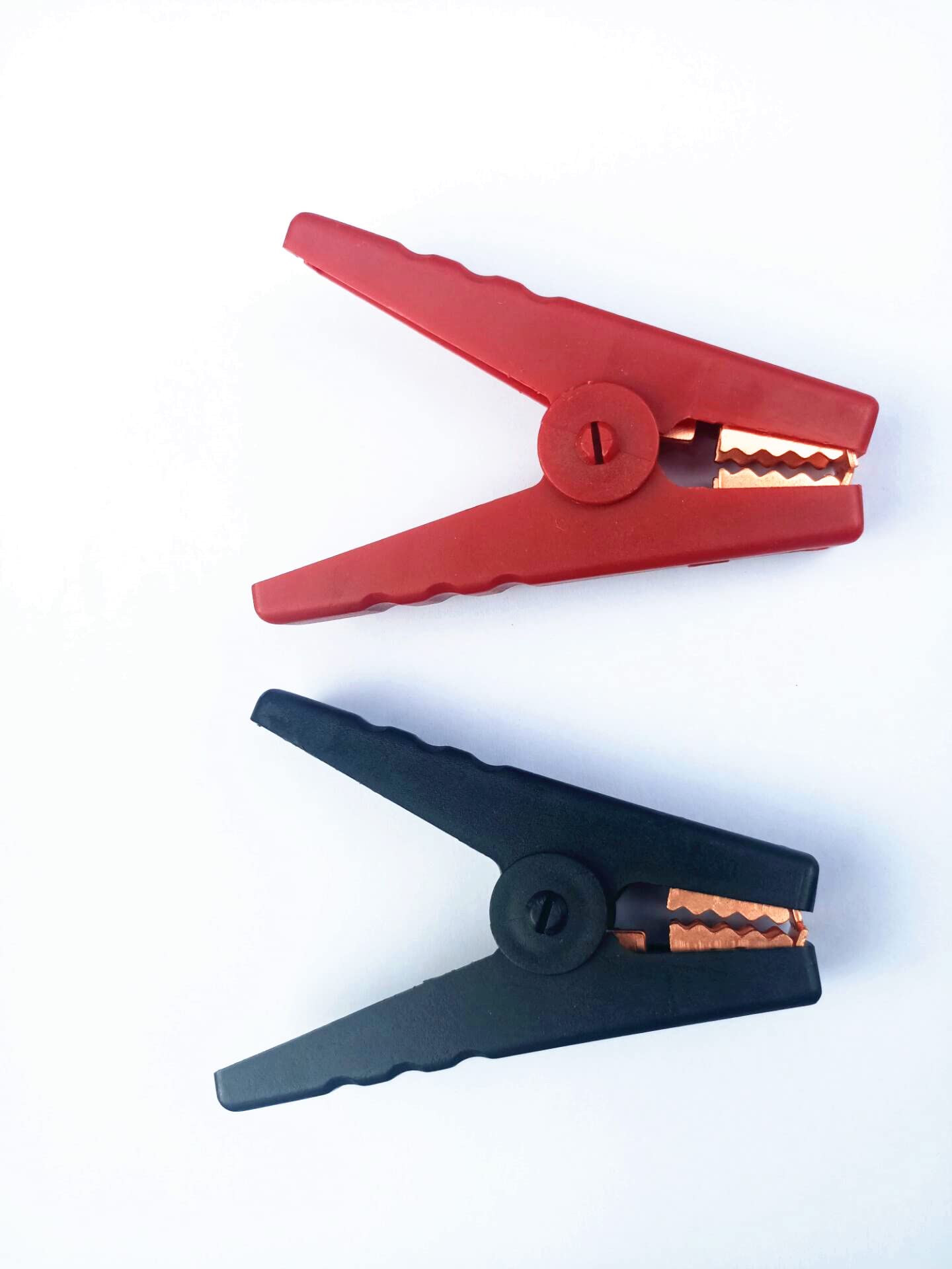 crocodile clip Plastic Handle 380V 100A Alligator Car Battery Clip Test Clamp, 2 Piece
