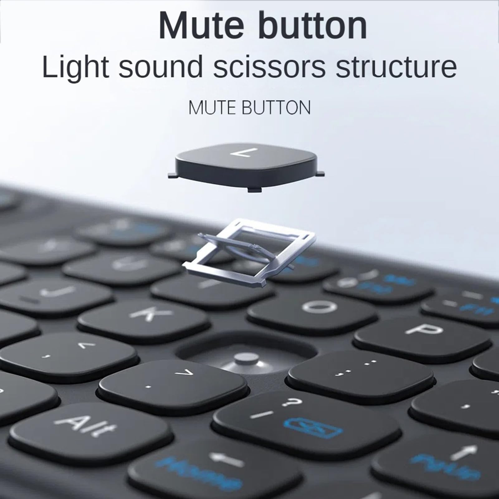 Jectse Tastiera Portatile Pieghevole con Touchpad Touch, Tastiera da Viaggio 5.0 per Tablet PC Portatile, con Tasti di Dimensioni Standard e Trackpad Ampio, per IOS per per Wins