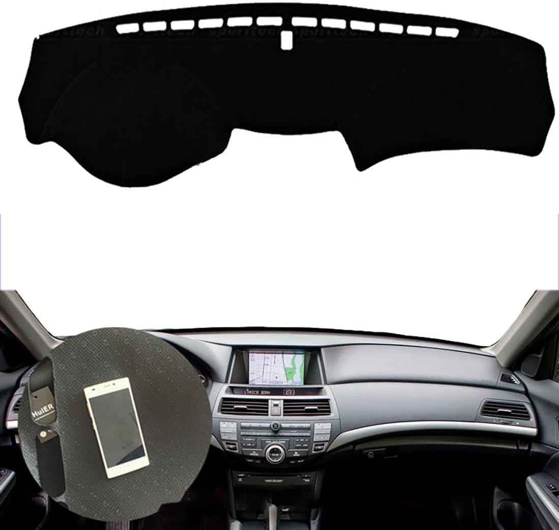 Fit for Honda Accord 2008-2012 LHD,Car Dashboard Cover,Non-Slip Pad Carpet,Dashboard Center Console Cover Dash Mat,Dash Cover mat