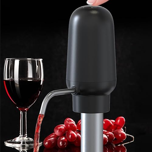 Miniatura 5 de Walbest Aireador de vino eléctrico para bar, vertedor de vino recargable con tubo, accesorios para decantador de vino rojo y blanco, vertedor