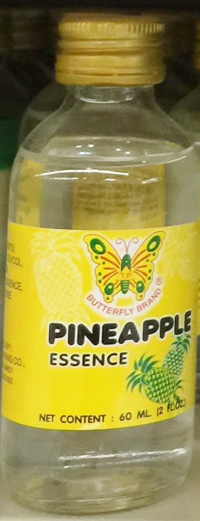2oz Butterfly Brand Flavoring Essence Fragrant, PINEAPPLE, One Bottle