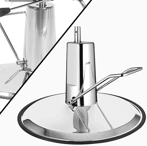 Miniatura 6 de SHZICMY Bomba hidráulica de repuesto para silla de barbero con base, 4 tornillos patrón bomba capacidad de peso 440 lbs200kg para silla elevadora de