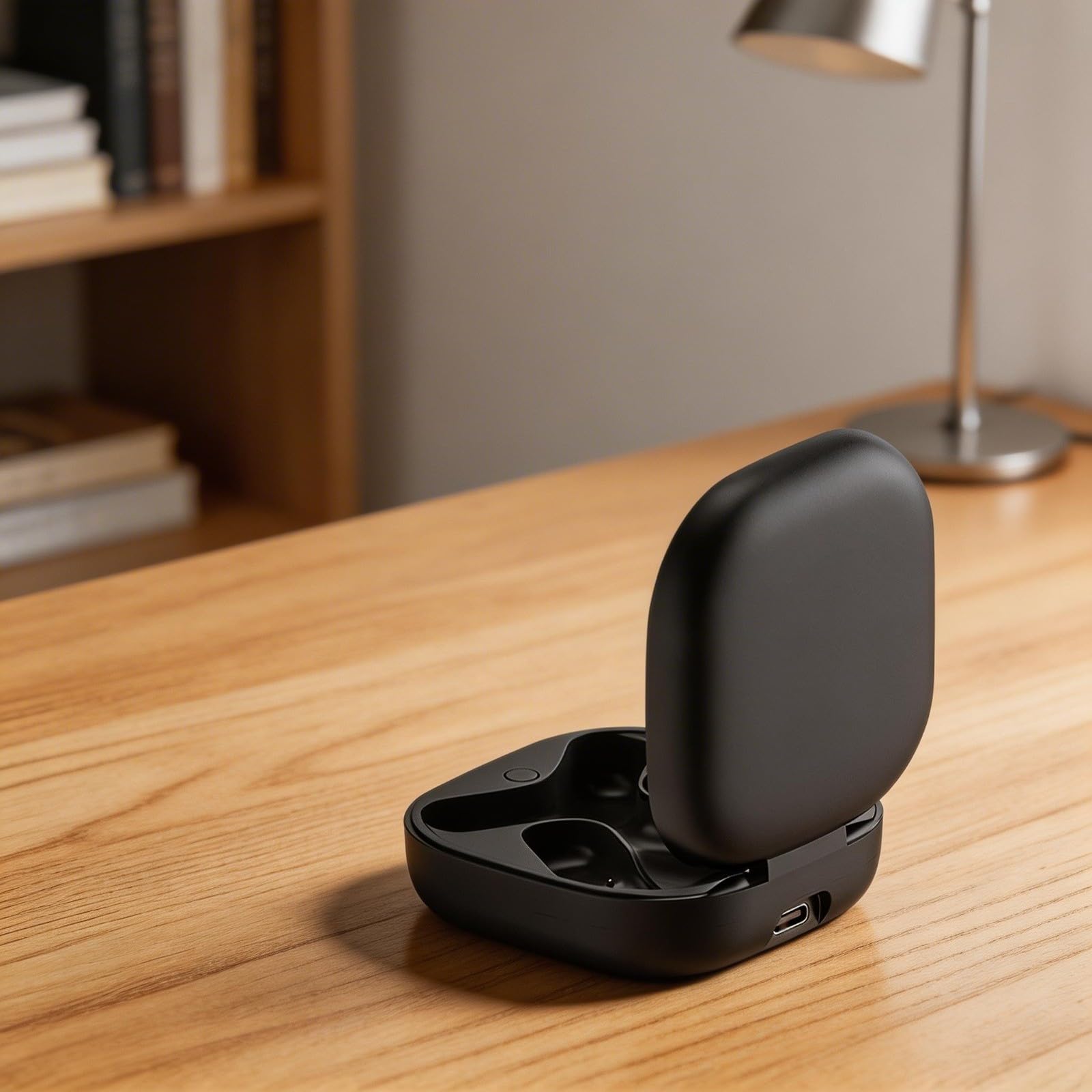 Walizka ładująca do Shokz OpenFit 2 i OpenFit 2+ T920 T921, wejście USB C, etui z ABS, czarne, przenośne etui z kablem do słuchawek
