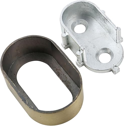 Miniatura 3 de SCANBO Soporte de tubo de armario para ropa de armario, soporte de extremo de barra de barra de soporte grueso (oropaquete de 2)