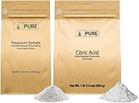 Vista 1 de PURE ORIGINAL INGREDIENTS Paquete de ácido cítrico y sorbato de potasio, (1 libra cada uno) grado alimenticio, natural