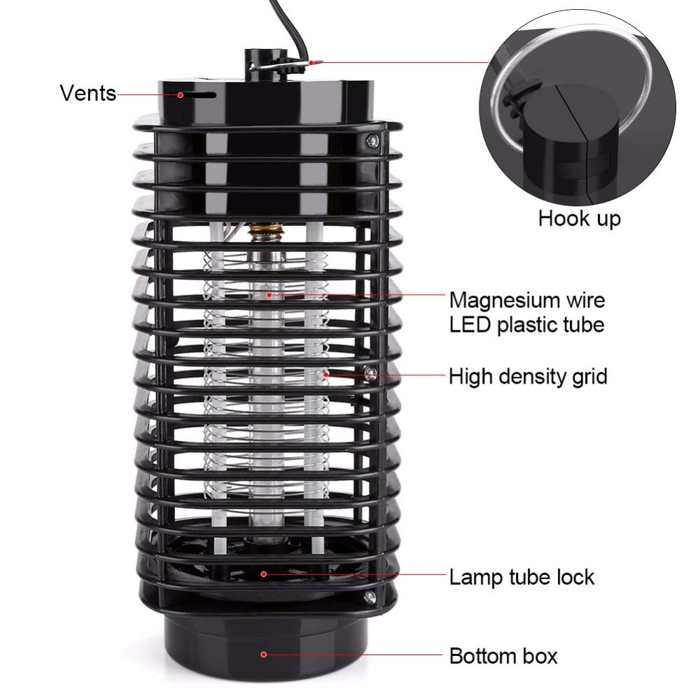 Mata Mosquitos, lámpara eléctrica para Matar Insectos, fotocatalizador Led, Trampa para Moscas, lámpara Trampa para Matar Insectos, Repelente de Mosquitos