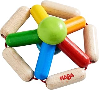 HABA 305578 - Grasping Toy Colour Spinner, Baby Toy from 6 Months Made of Wood for Training Motor Skills and Stimulation of Perception