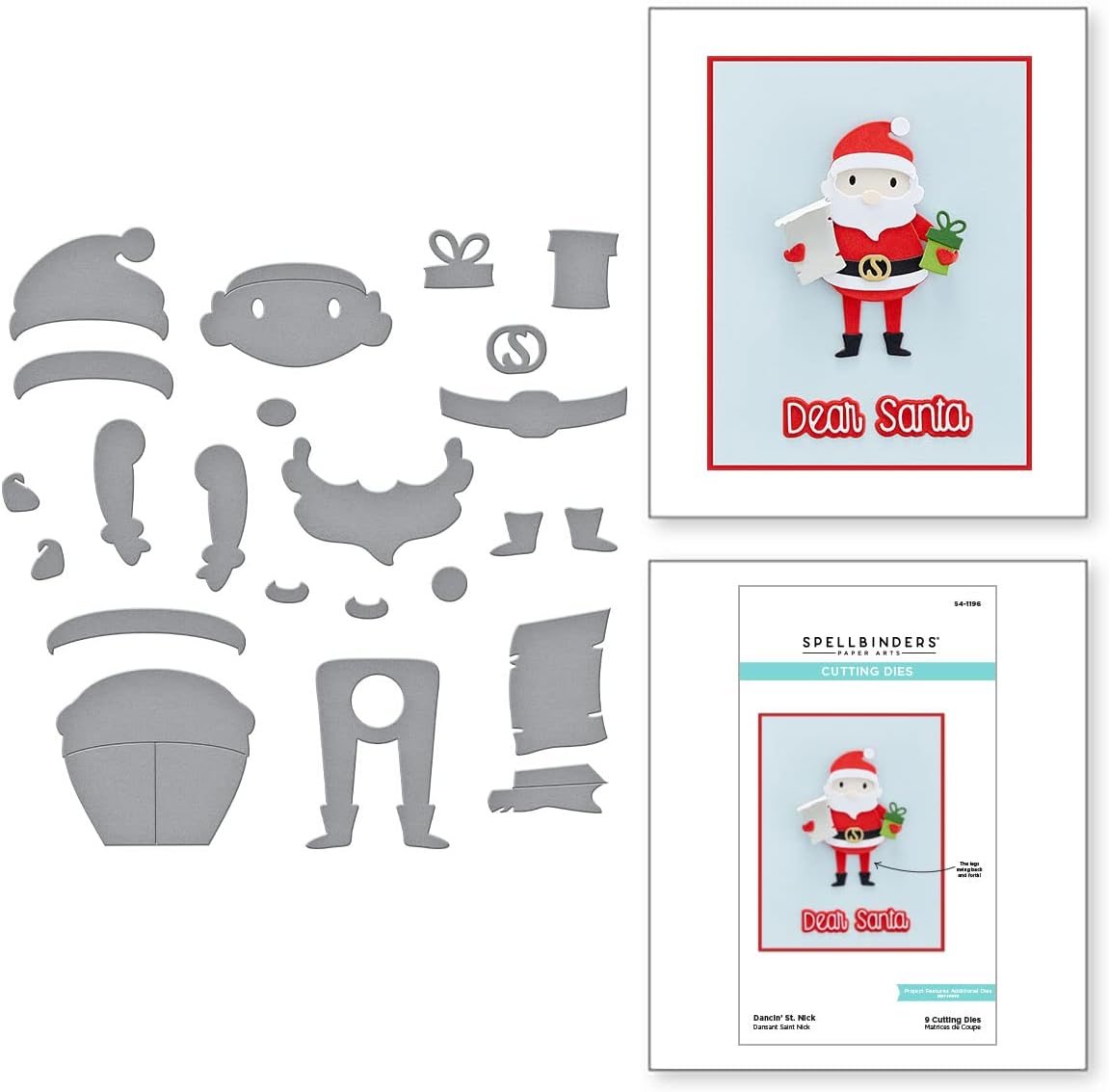 Spellbinders - Dancin' St. Nick- Tinsel Time, Metal