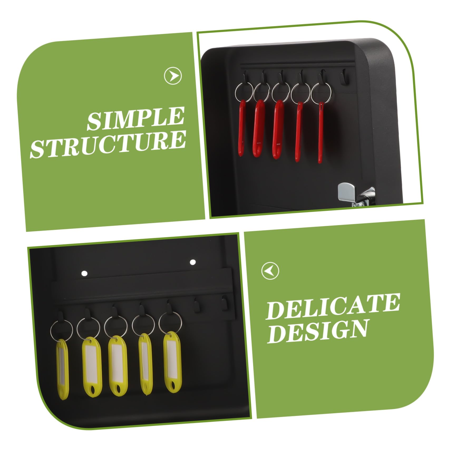 Caja de Llaves Cerradura de Seguridad de Organizador de Llaves para Pared Caja Resistente para Almacenamiento para Propietarios de Inmuebles y Gestión