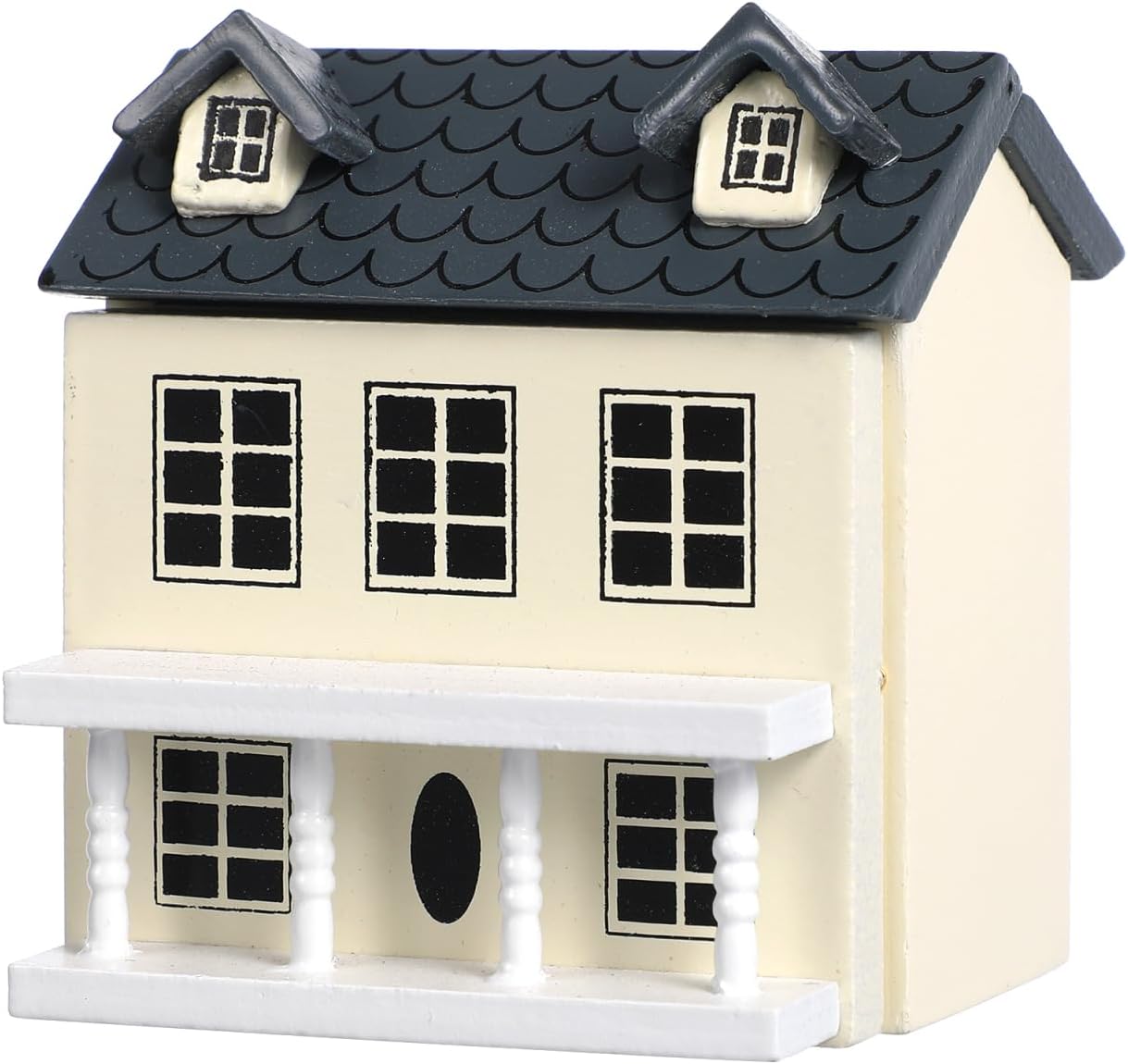 Toyvian Tiny House Model Decorative Architectural Desktop Display 2.8x2.5x2in