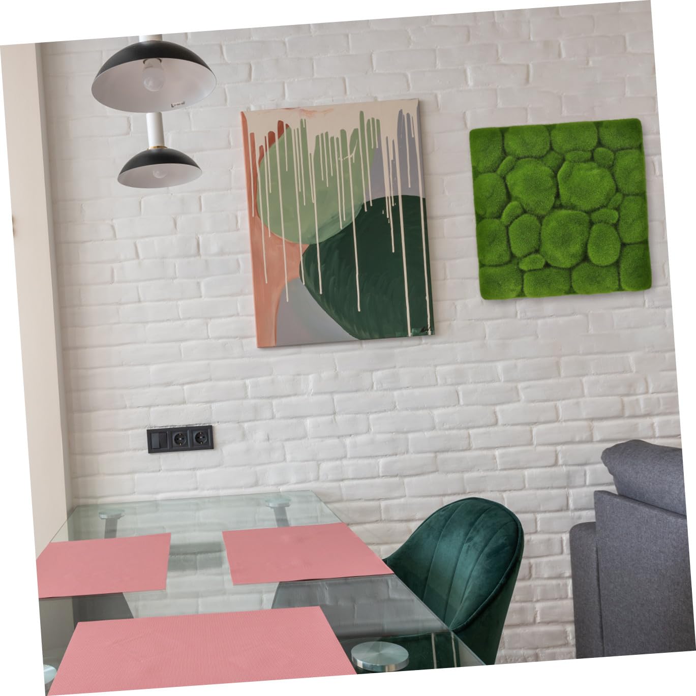 Toddmomy 7 Stck. Künstliches Moos Dekobrett Simulierte Grüne Wandpflanzen Vielseitige Wandbegrünung für DIY Hochzeits und Wohnraumdeko Natürliche Indoor Wandgestaltung