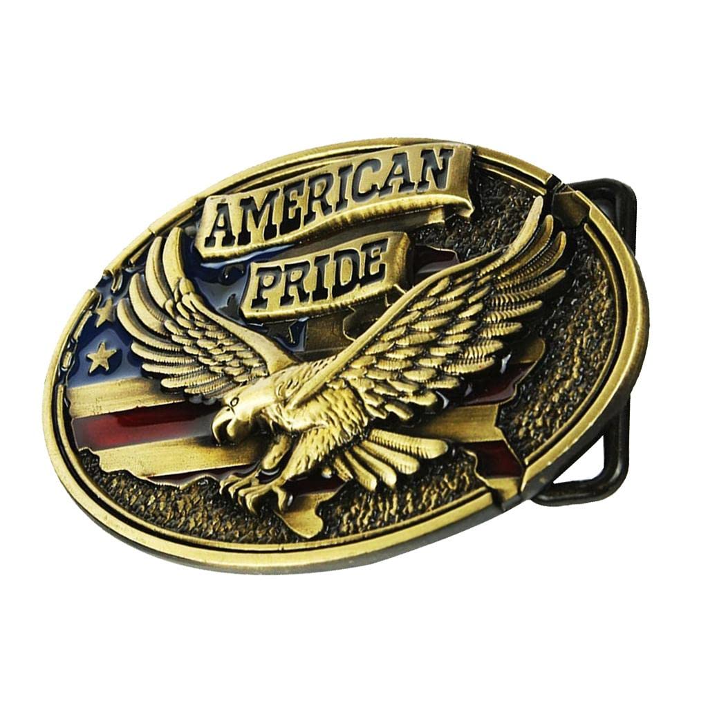 CALANDIS™ Antique Engraved Golden Eage American Pride Belt Buckle West Cowboy Buckle | Belt Buckles