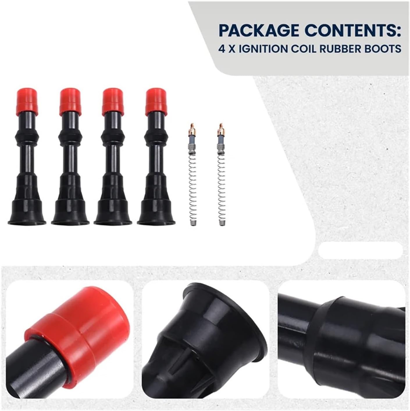 N26R-4PCS 30520-PWA-003 Ignition Coil Rubber Boots Compatible with 2003-2005 Jazz & Civic Hybrid 1.3L 30520PWA003
