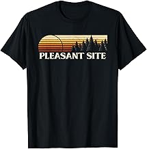 Pleasant Site, AL Vintage Evergreen Sunset Eighties Retro T-Shirt