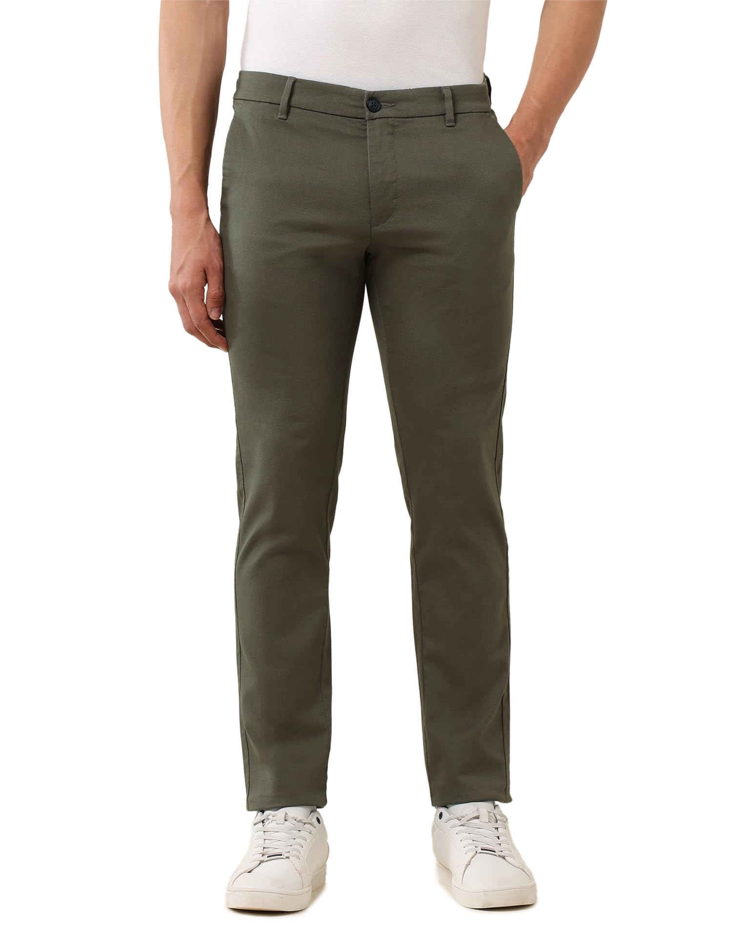 U.S.Polo Association Men's Textured Dobby Trousers-image-17