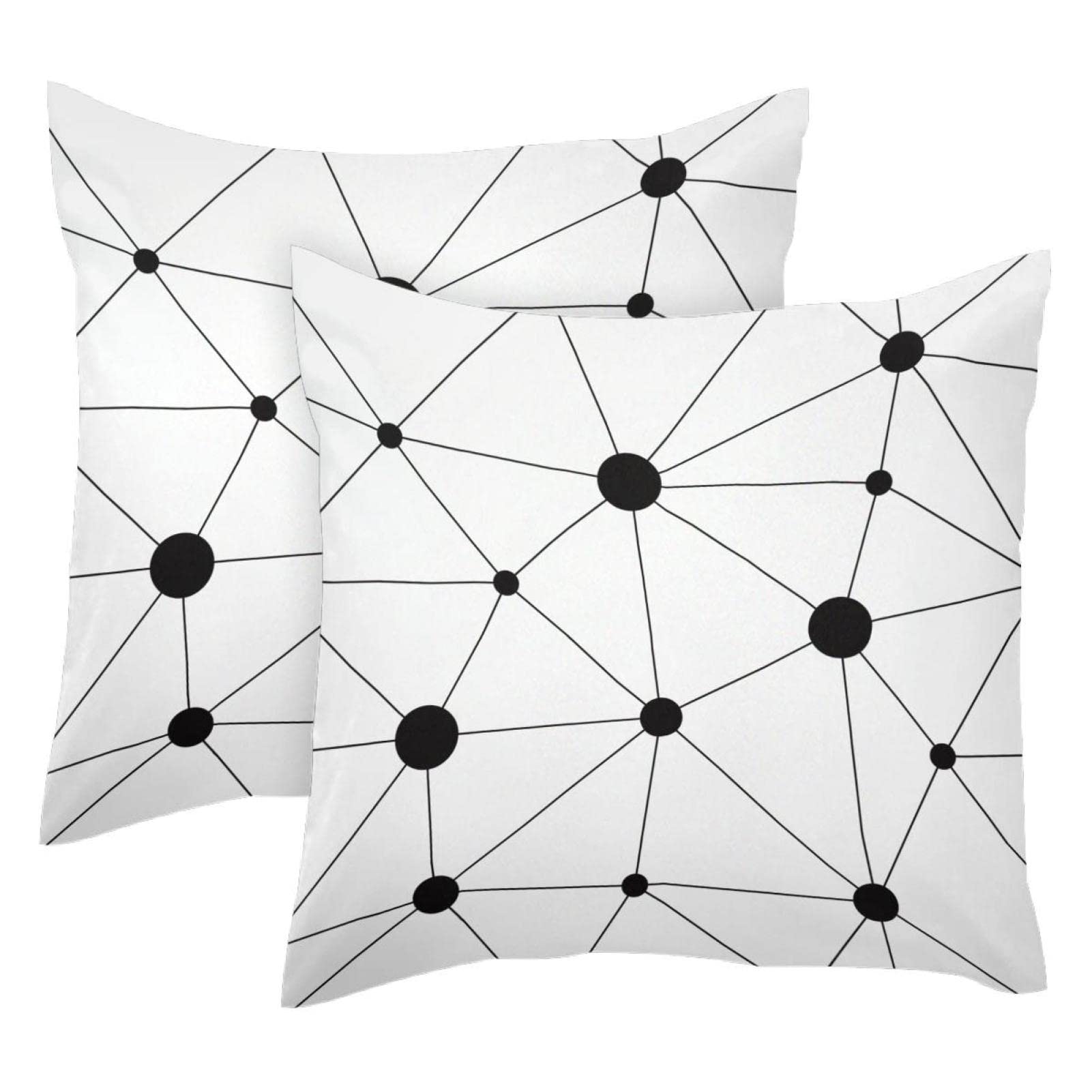 Housses de Coussin Lombaire Haut de Gamme au Design Géométrique Noeud