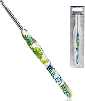 Vista 9 de 4.5mm Gancho de Ganchillo Looen, Mango Ergonómico para Manos con Artritis, Agujas de Tejer de Goma Suave Extra Largas para Principiantes
